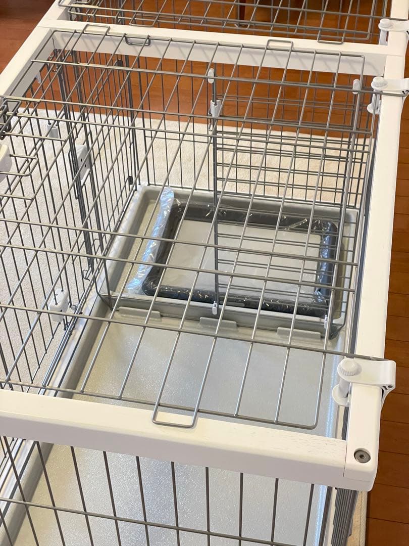 【美品】ペティオ トイレのしつけが出来るドッグサークル レギュラー 白 屋根付き