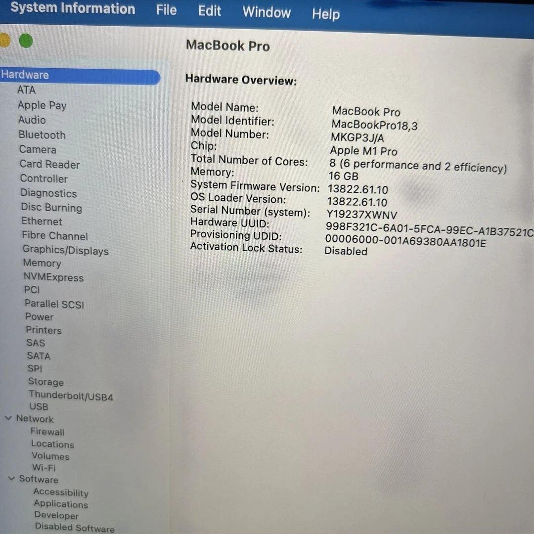 快速MacBook Pro 14㌅ M1 16GB 500GB 14core