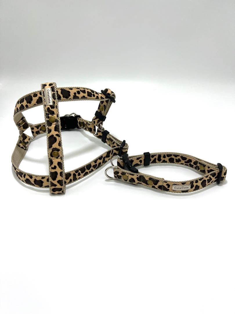 犬用品　首輪・ハーネス・リード・ジョイントリードのフルセット　ハンドメイド