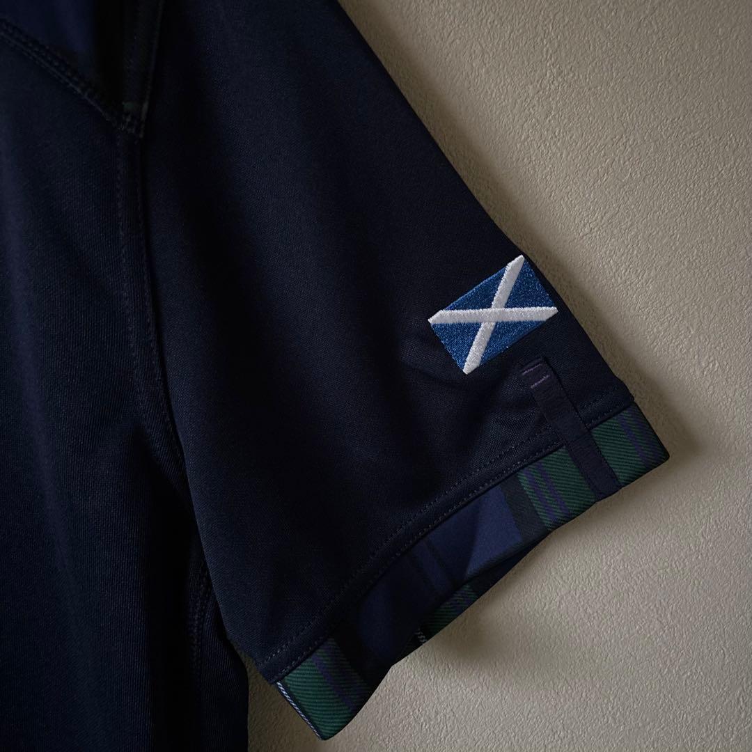 美品 macron スコットランド代表 ラガーシャツ ワールドカップ2019