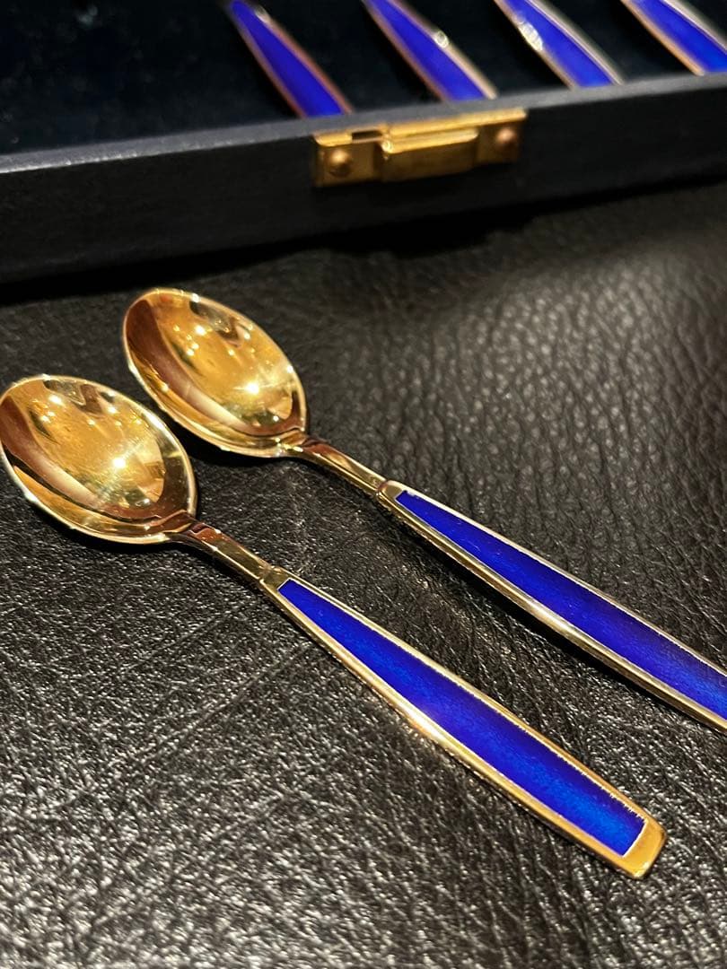 ティファニー　TIFFANY 純銀製　スターリングシルバー　スプーン　エナメル