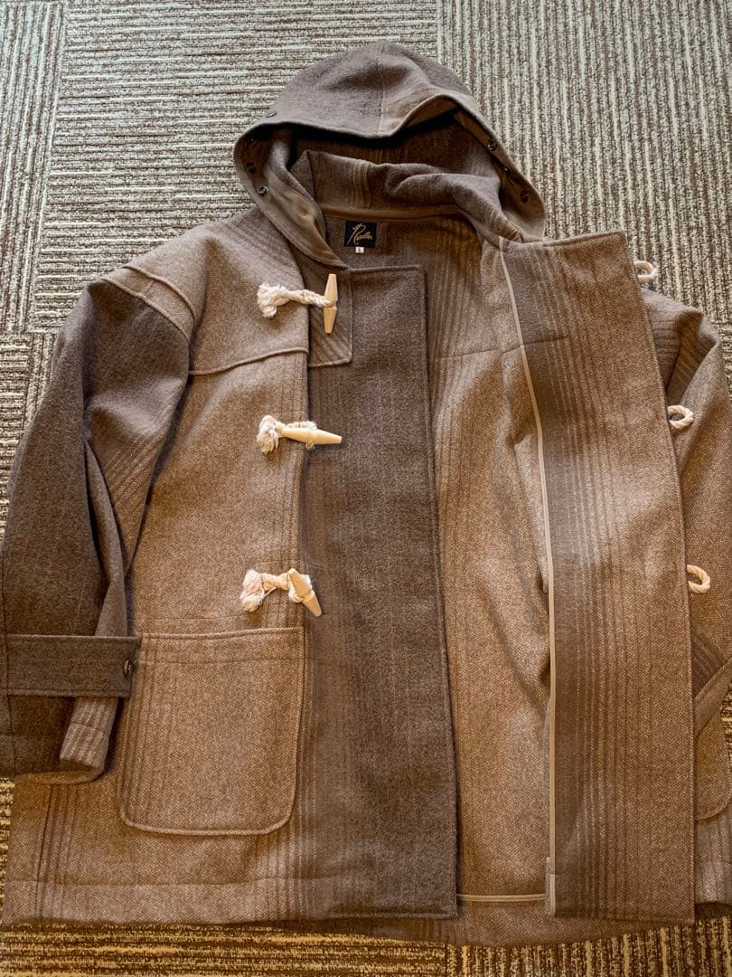 Needles ブラウン ダッフルコート ウール混紡
