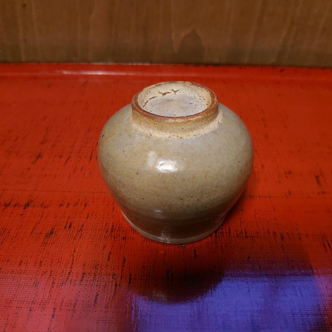 李朝小壺 三島 塩笥