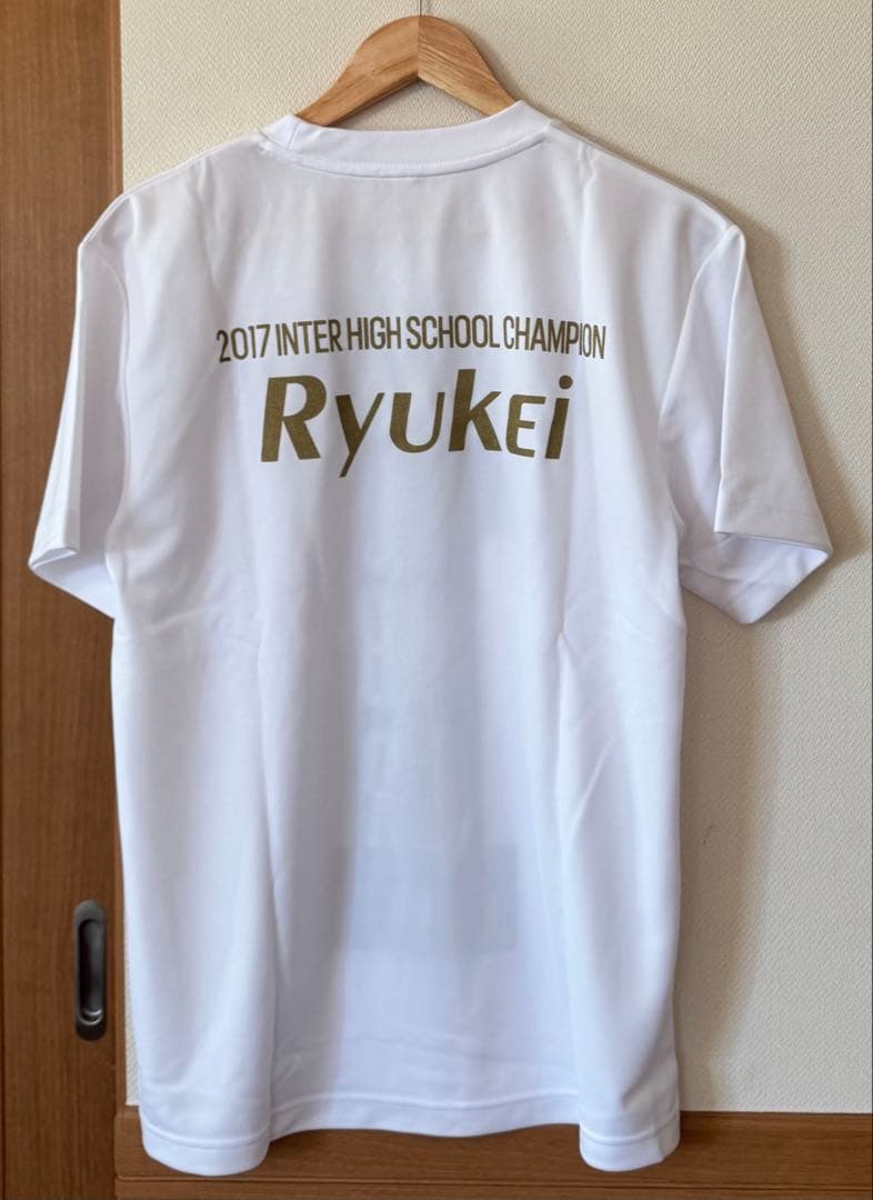 希少　美品　adidas 流経大柏　選手権　支給品　チャンピオンTシャツ　L