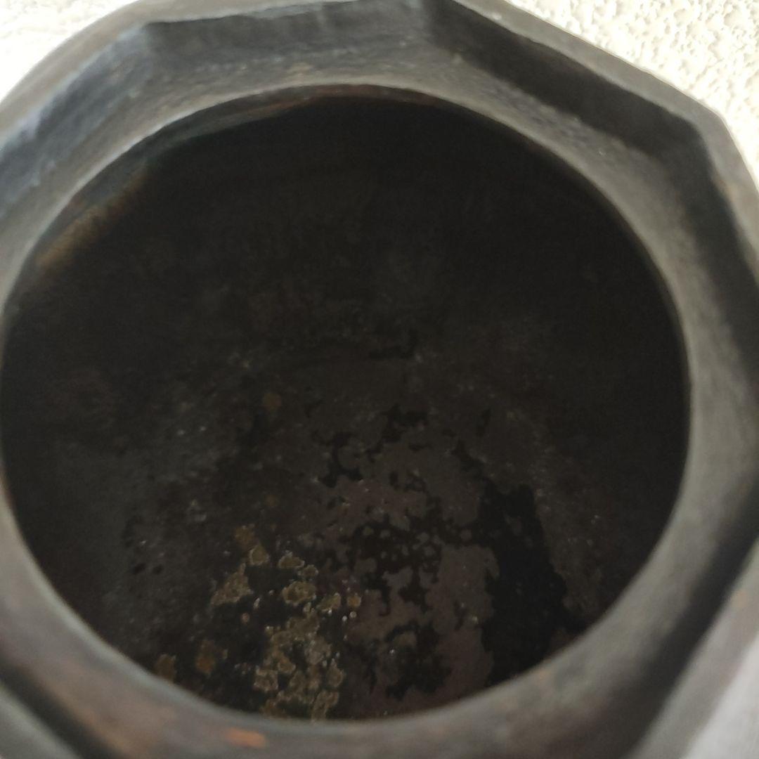 八角形 鋳鉄 鉄瓶 つまみ付き（南部鉄器）