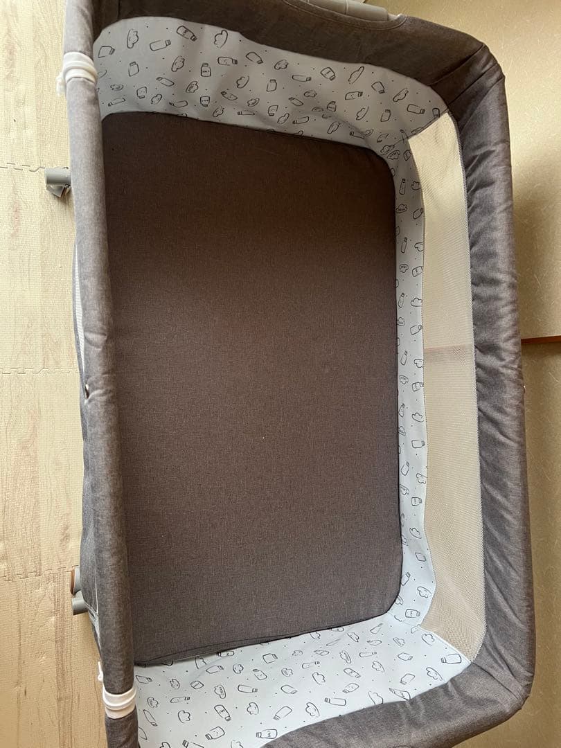 ZOOOBLY ミニベビーベッド 折りたたみ式 美品　ベビー敷布団セット