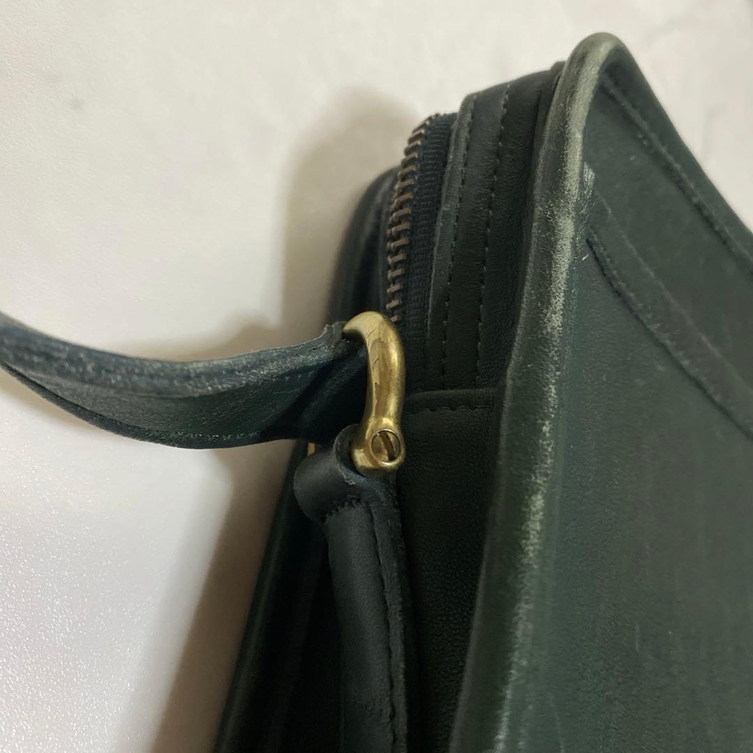 COACH オールドコーチ ショルダーバッグ クロスボディ USA製 グリーン