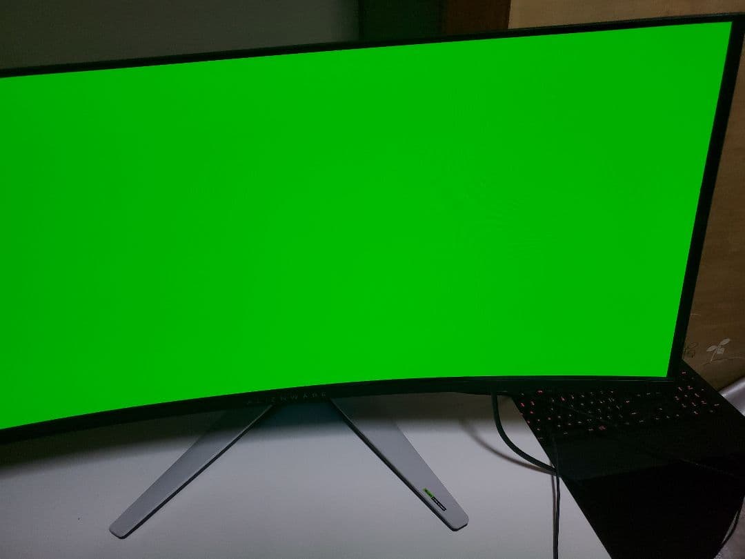 Dell aw3423dw alienware 量子ドット有機EL 湾曲モニター