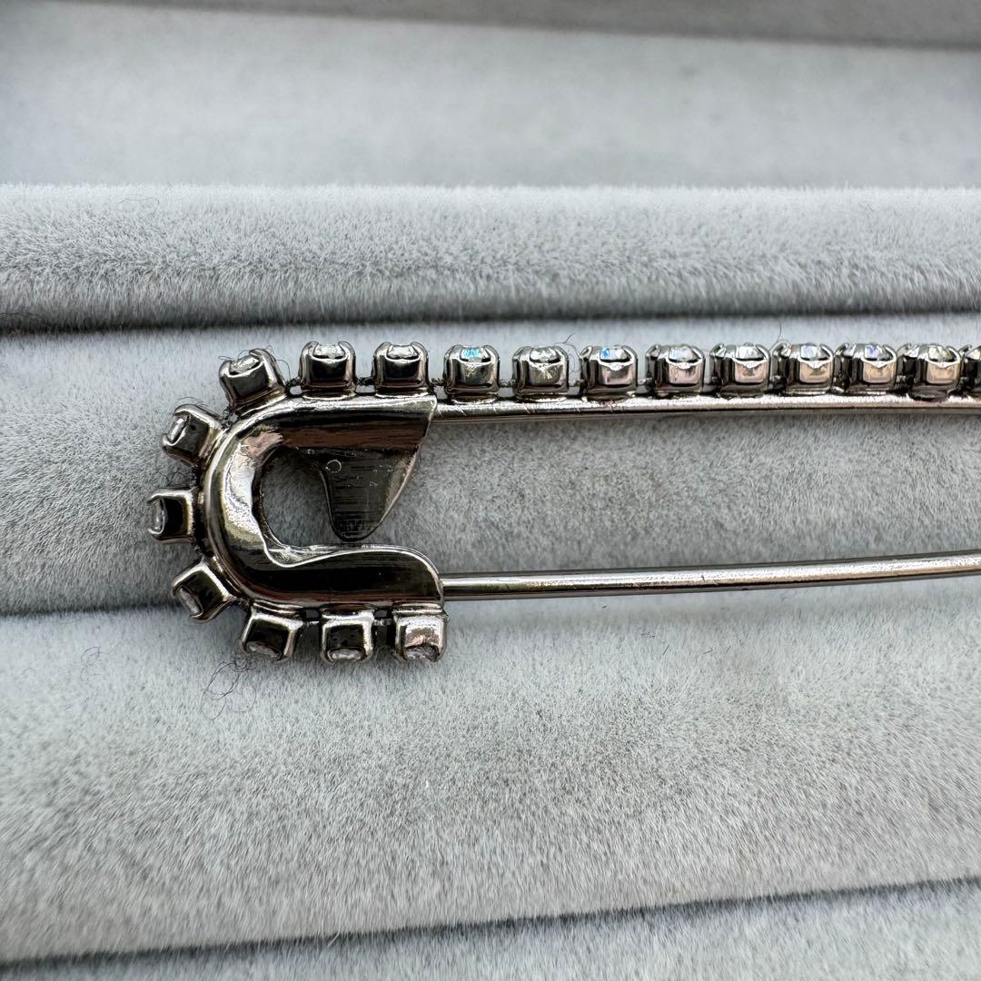 【箱付き】CHANEL ブローチ　安全ピン　ココマーク　ストーン　01P