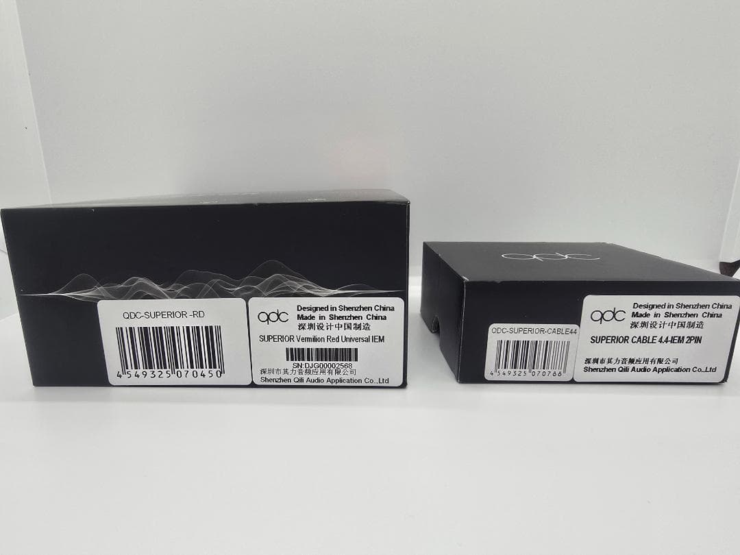 qdc SUPERIOR Vermilion Red ＋4.4mm純正リケーブル