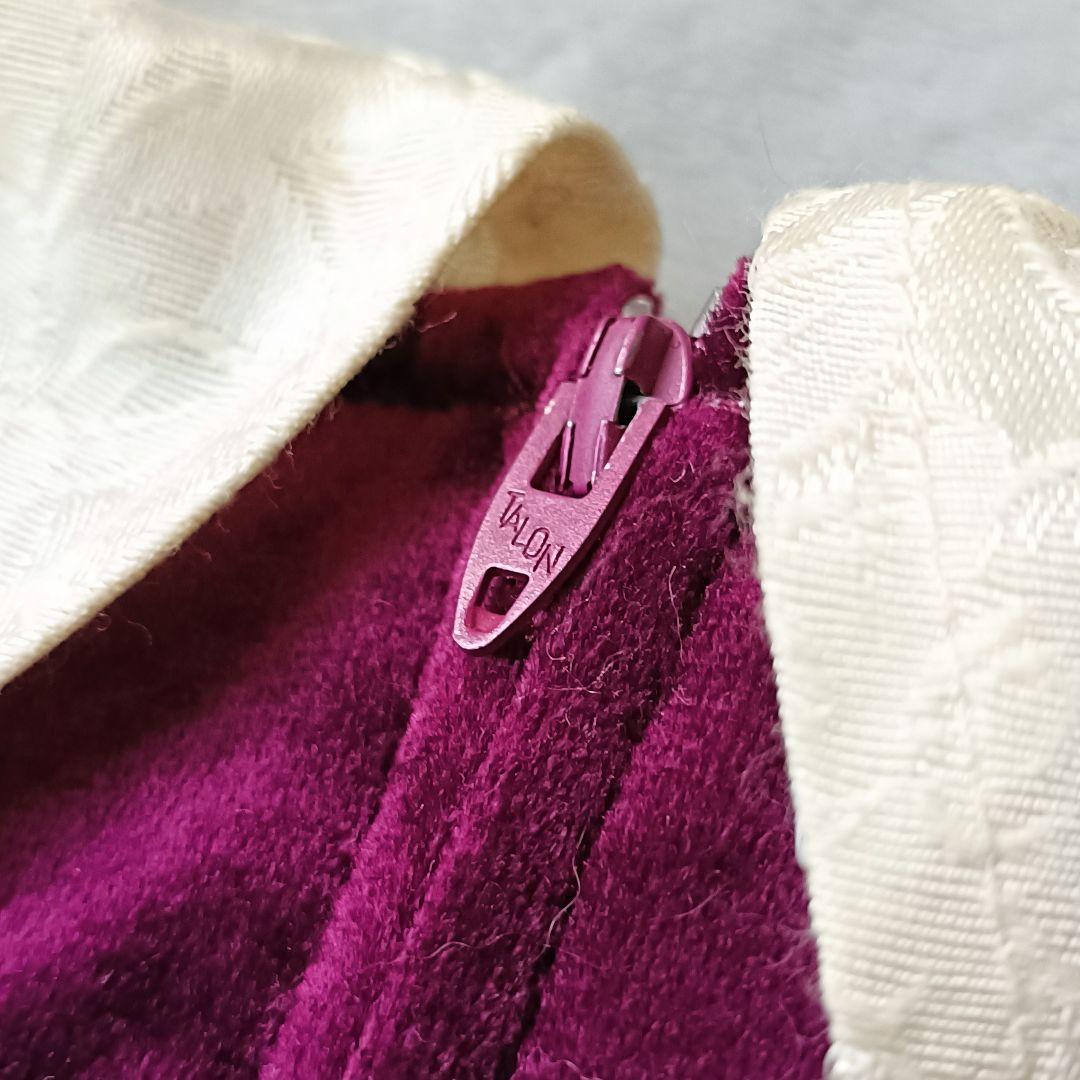 アメリカ古着 USAヴィンテージ ベルベットミニドレス ワンピース レース襟