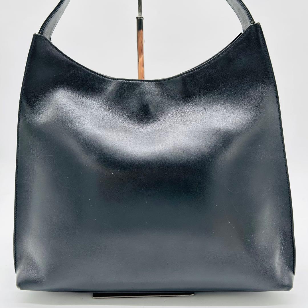 グッチ ワンショルダー バッグ 南京錠 シルバー金具 レザー 黒