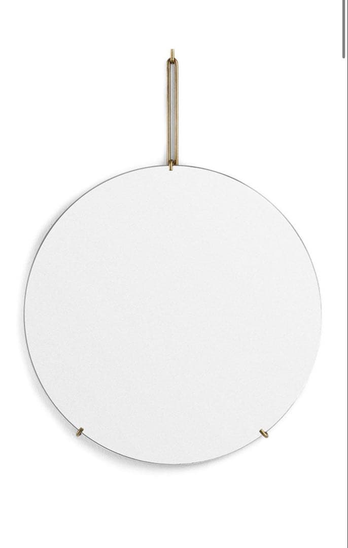 ムーベ　ウォールミラー　50センチ　ブラス　MOEBE