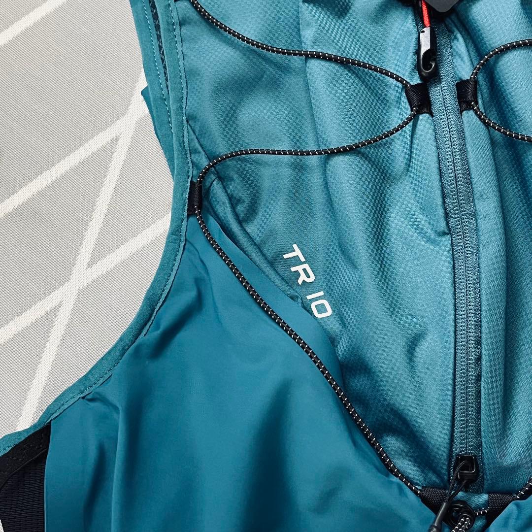 美品】ザノースフェイス トレランリュックNM62393ブルー10L/Lサイズ