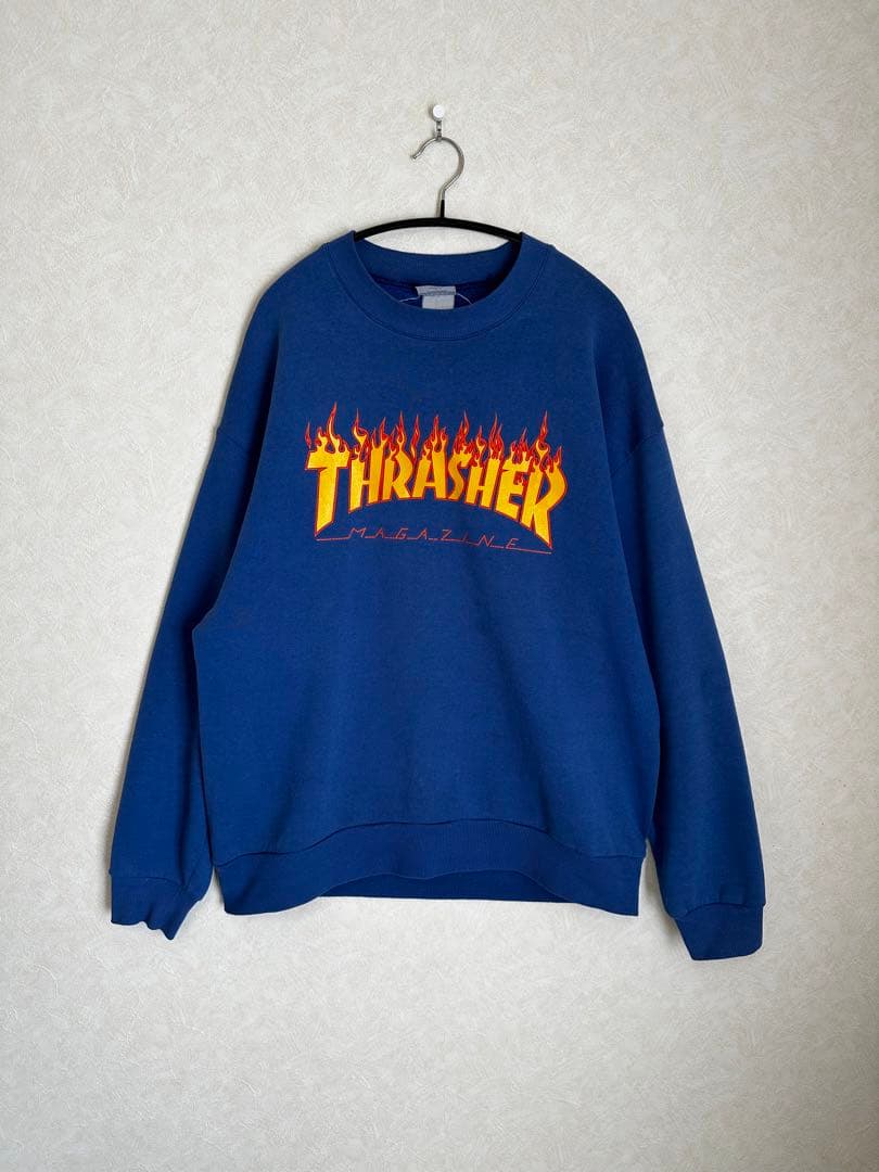 スラッシャー　スウェット　ブルー　USA 90s