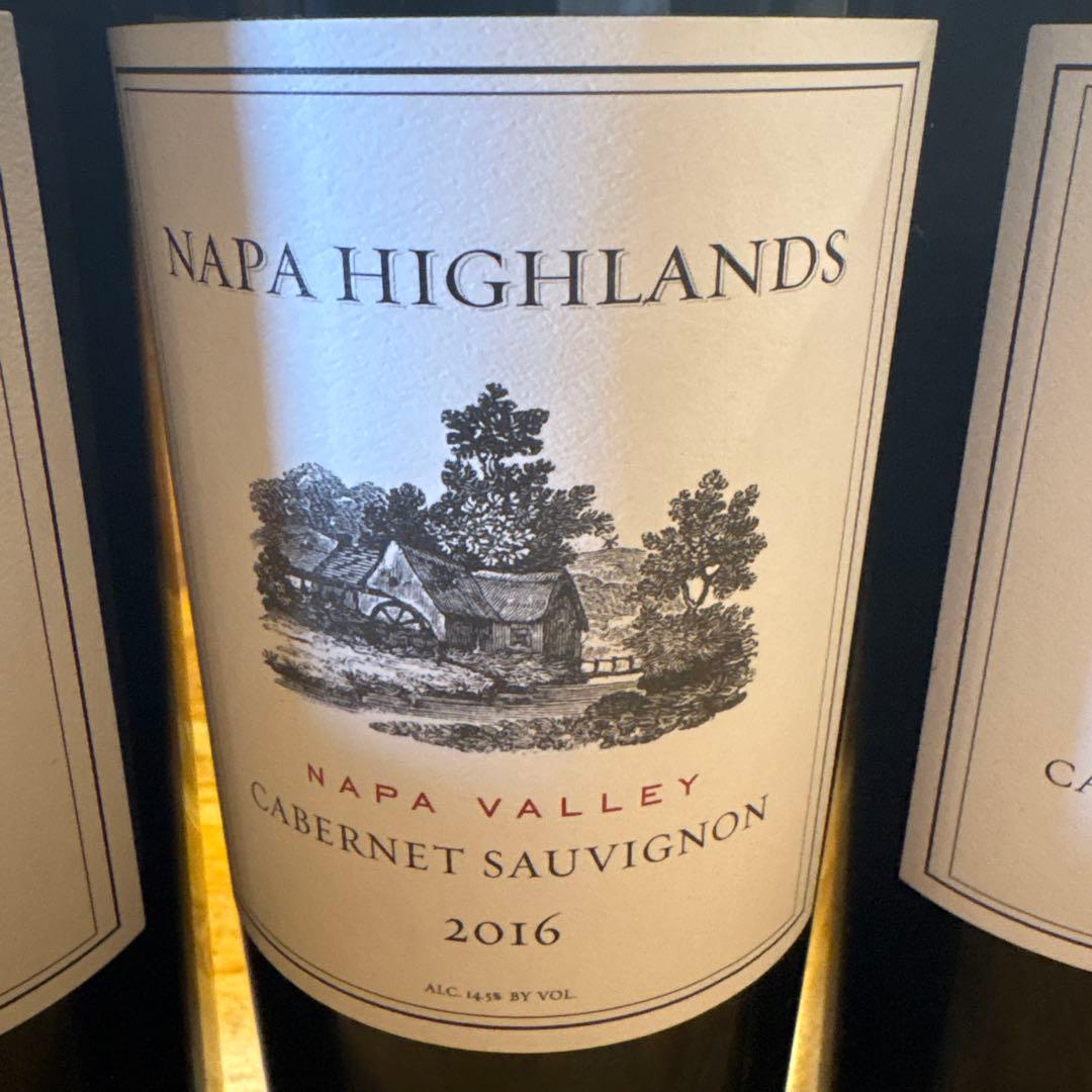 Napa Highlands Cabernet Sauvignon2016 3本
