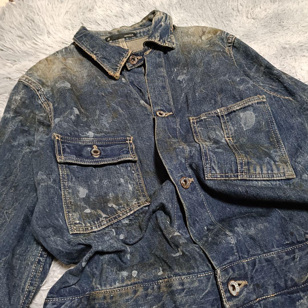 ジョンブル つなぎ デニムサロペット エンジニアオールインワン JOHNBULL