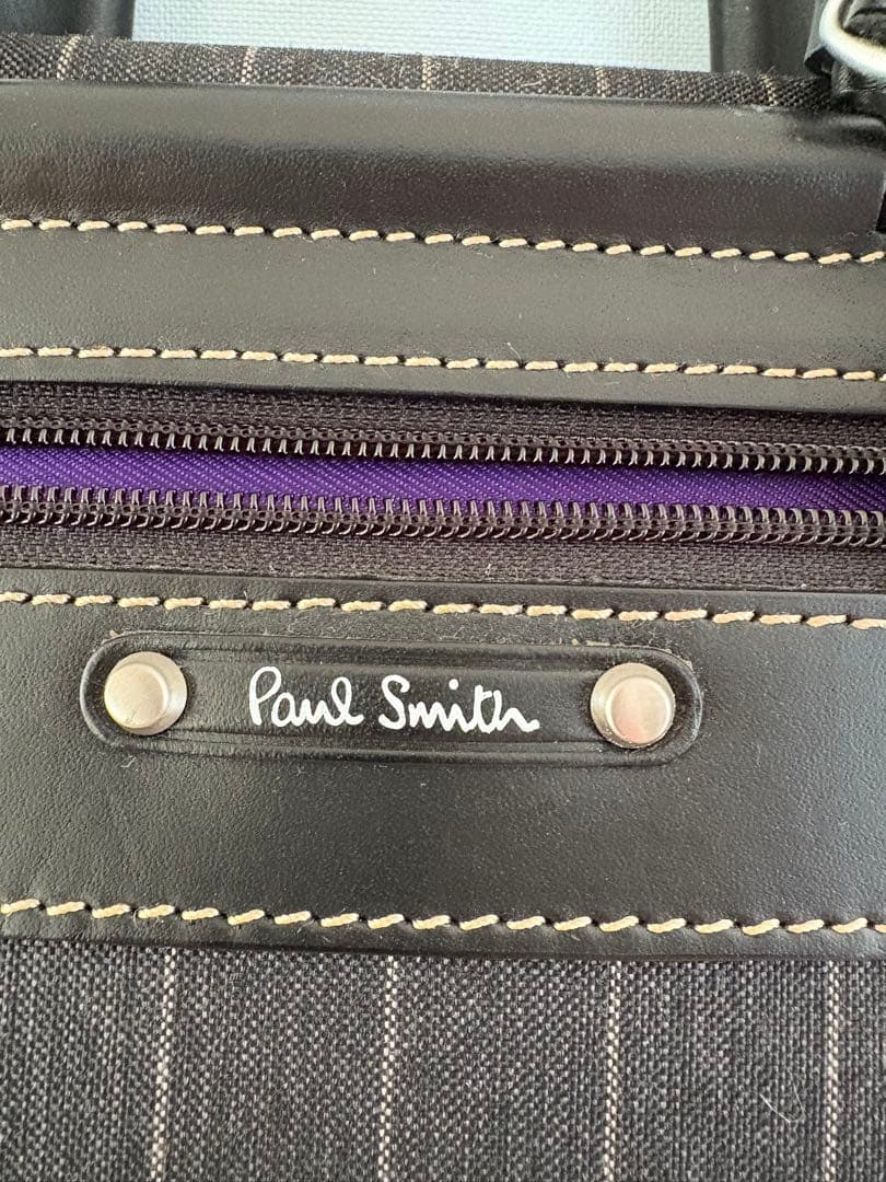 美品 Paul Smith 2wayビジネスバッグ ストライプ