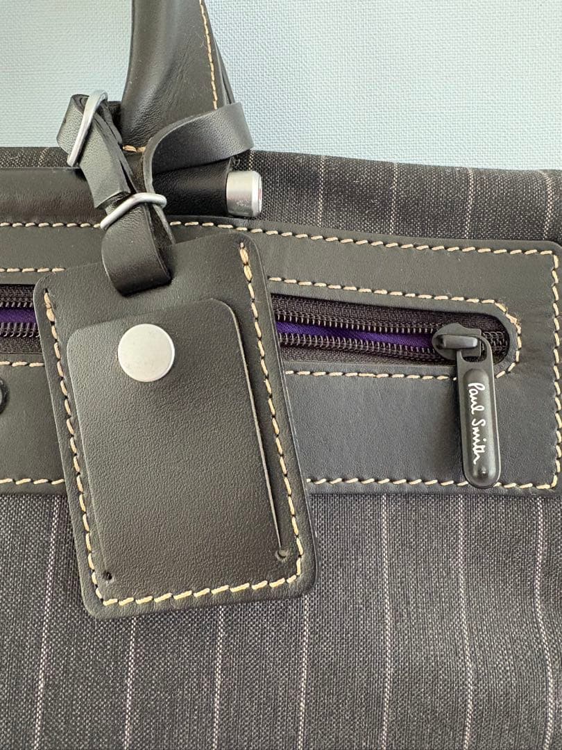 美品 Paul Smith 2wayビジネスバッグ ストライプ