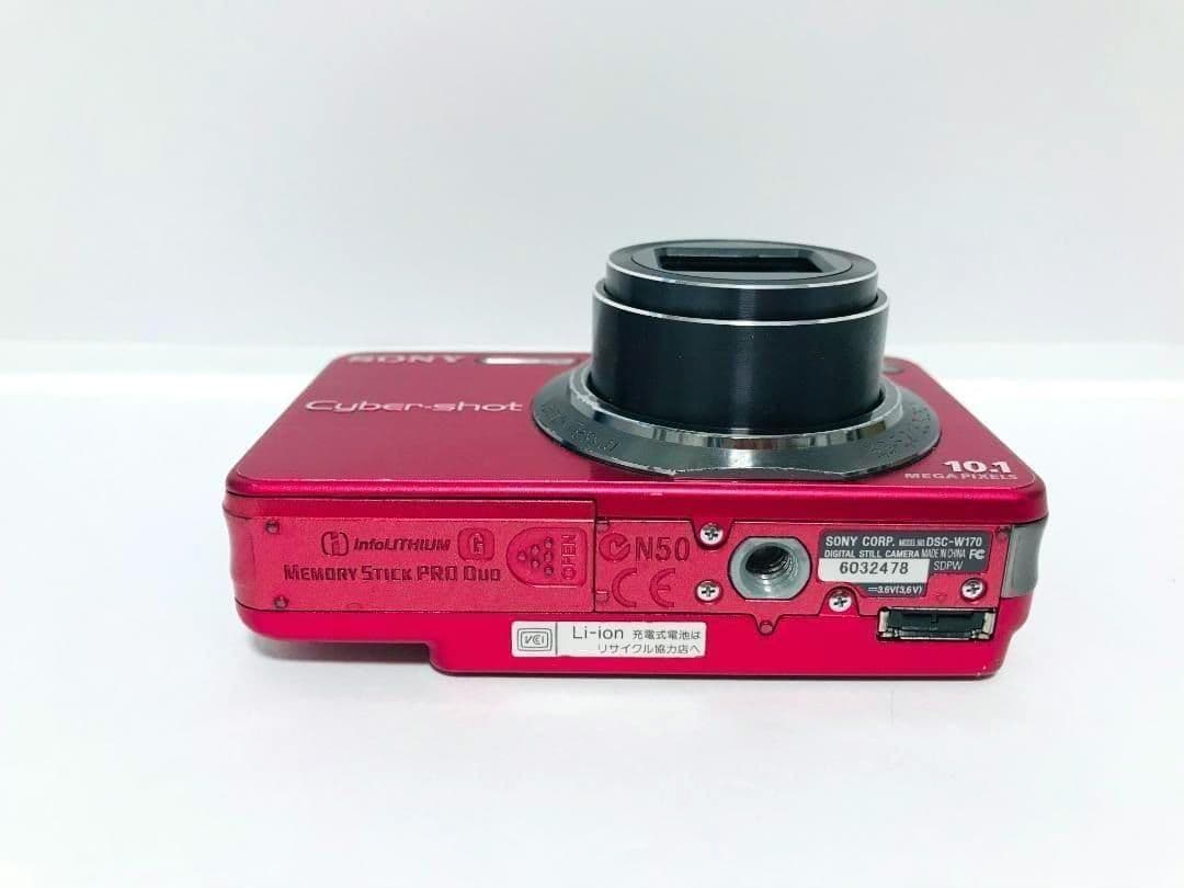 【お値下げ歓迎・美品】SONY Cyber-shot DSC-W170 レッド