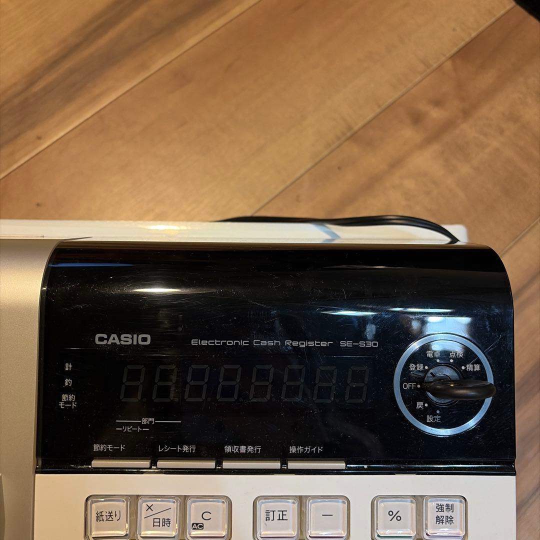 訳ありのため激安！CASIO レジスター 小型ドロア SE-S30-WE カシオ
