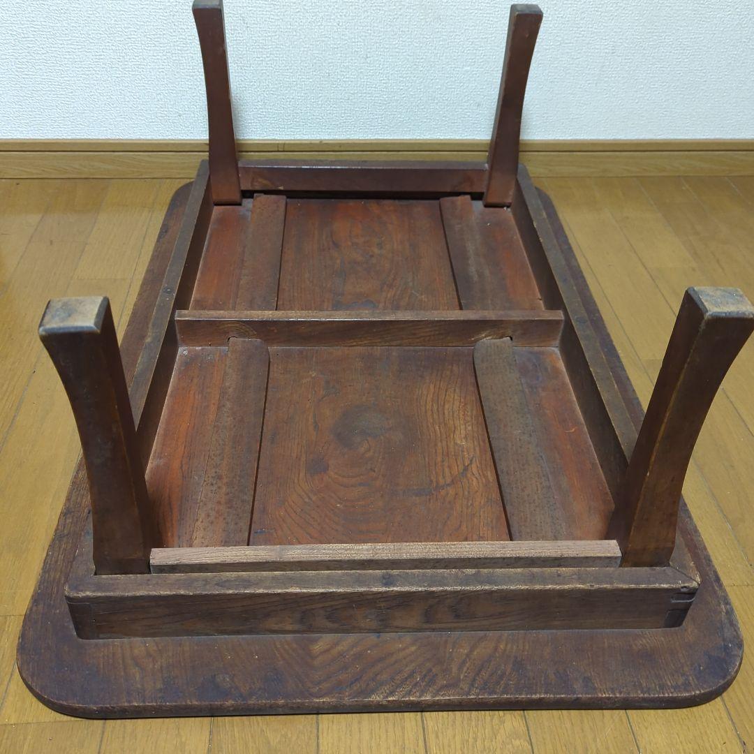 木製テーブル　無垢　古民家　昭和レトロ