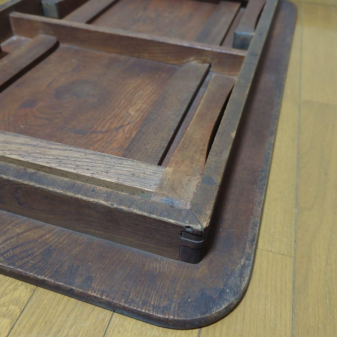 木製テーブル　無垢　古民家　昭和レトロ