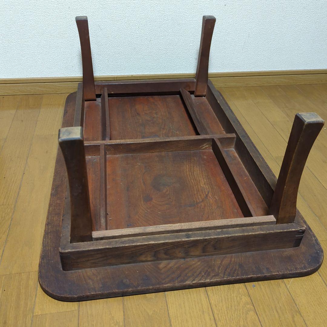 木製テーブル　無垢　古民家　昭和レトロ