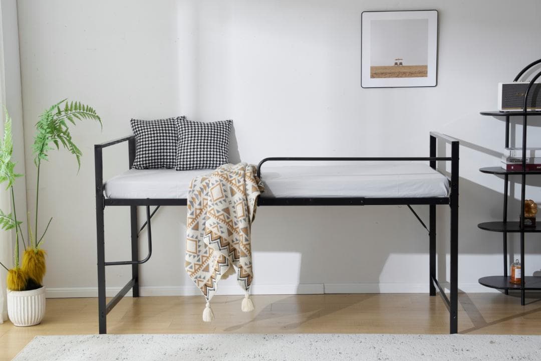 人気再入荷！【高さ110cm】ロフトベッド 耐震 ベッド 一人暮らし　BLACK