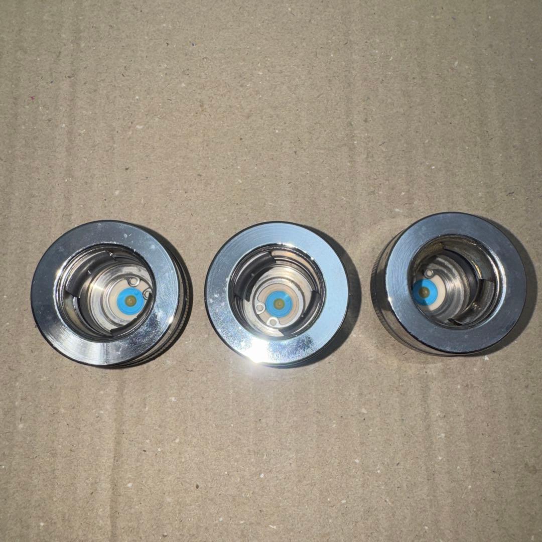 金属製シルバー蛇口 L字型散水用バルブ 3個セット［2261］