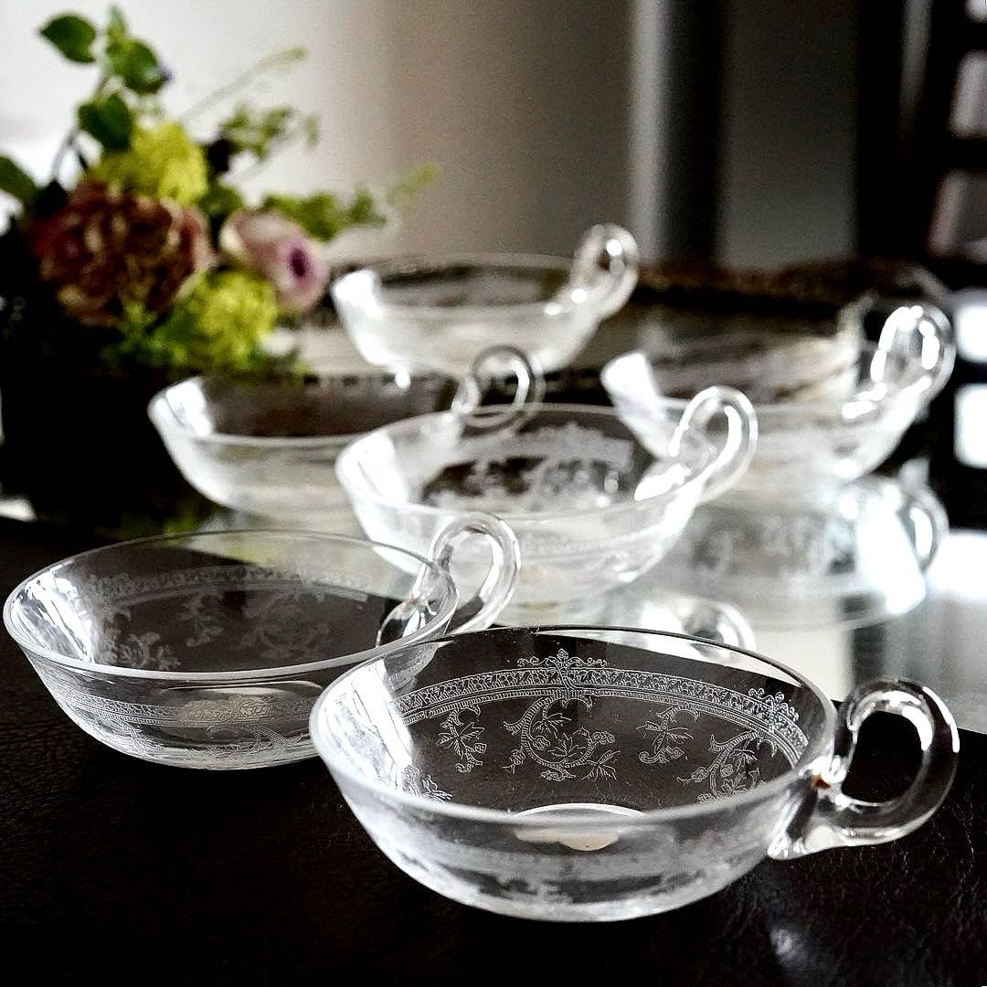 サンルイ★メス★METZ★アイスカップ/グラス6客セット★レア希少アンティーク