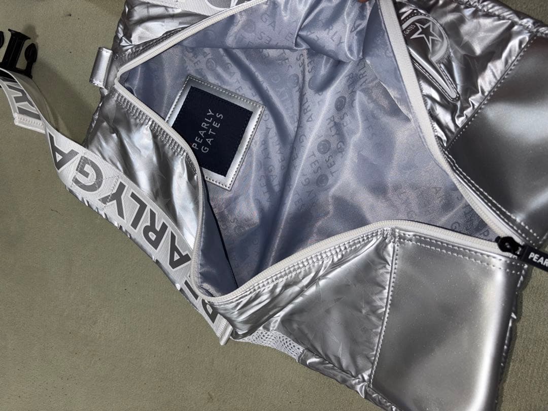 （超美品）パーリーゲイツ、ギザ星柄シリーズ、シューズケース