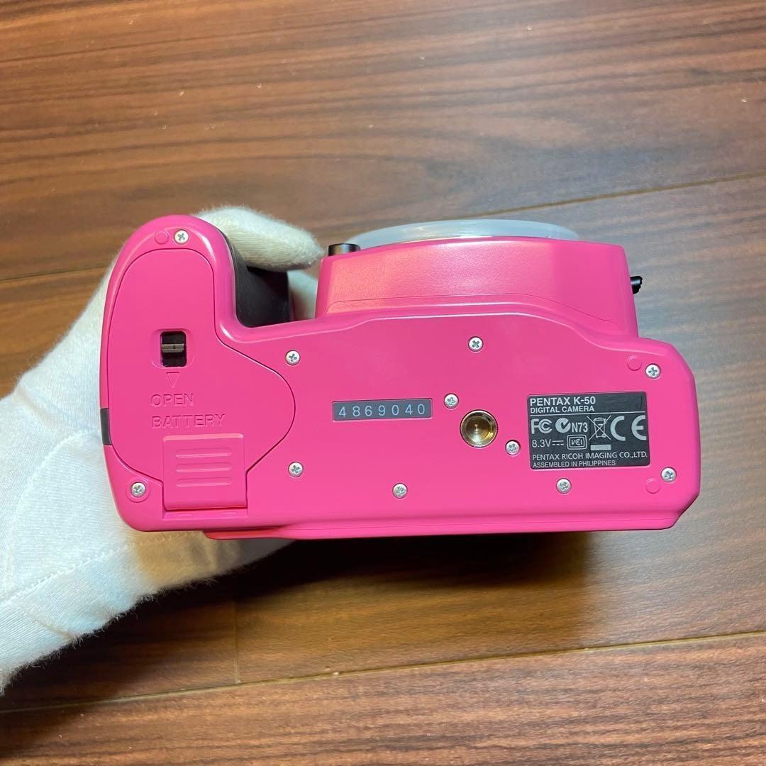 PENTAX K-50 ダブルズームキット ピンク ほぼ新品 4644