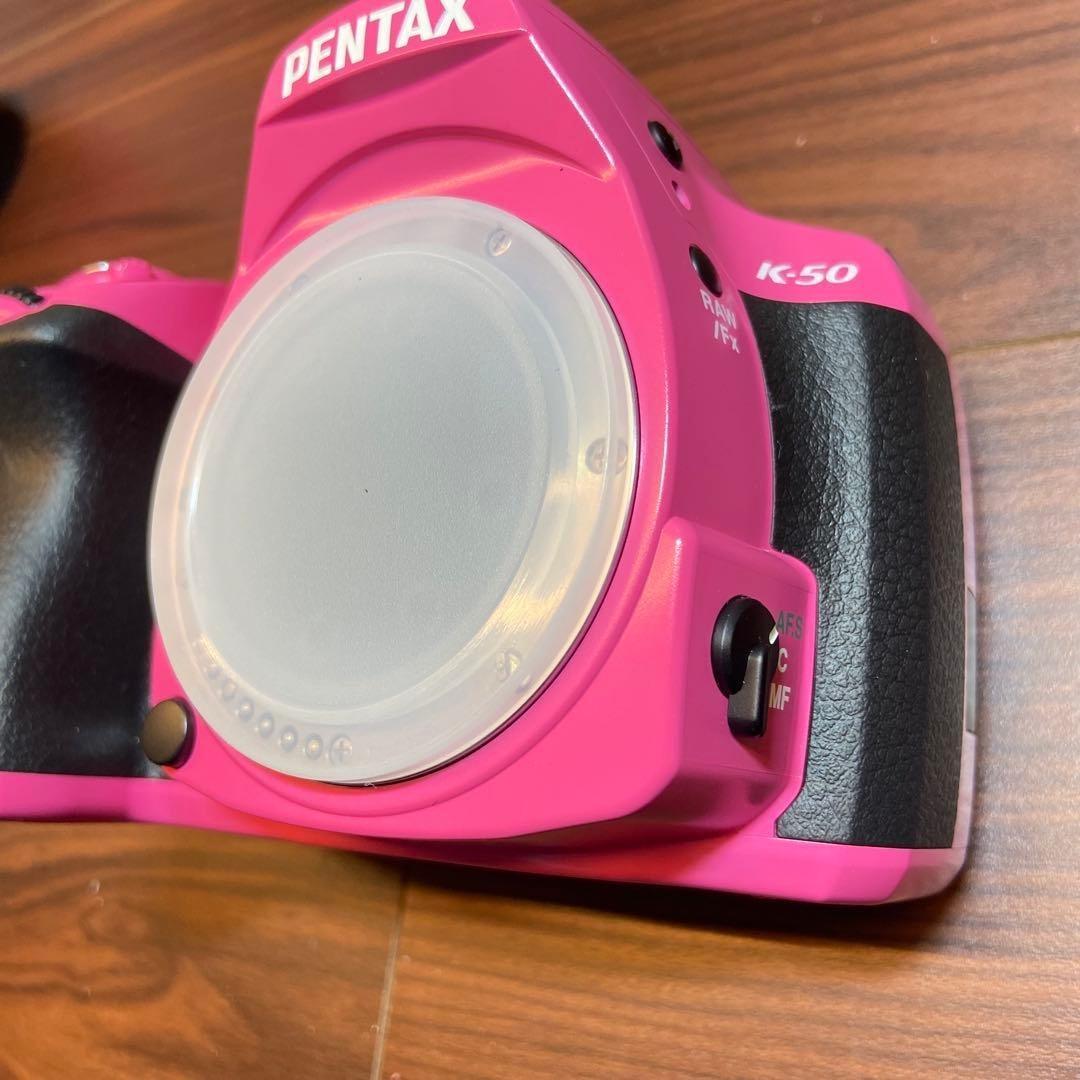 PENTAX K-50 ダブルズームキット ピンク ほぼ新品 4644