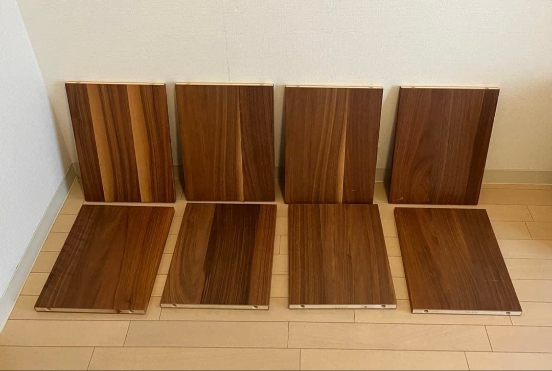 無印良品　スタッキングシェルフセット・３段×２列・ウォールナット材