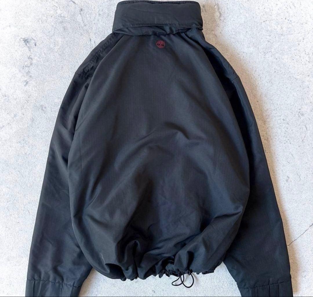 Timberland ブラック ナイロンジャケット　90s 短丈