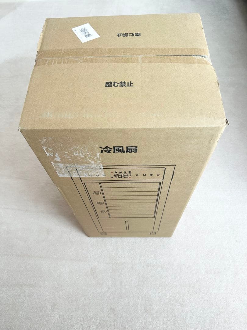 冷風機　冷風扇風機 12L水タンク 上部給水 水不足提示 強力 安全ロック付き