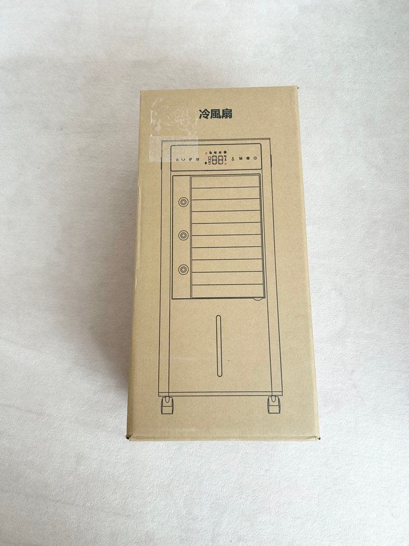 冷風機　冷風扇風機 12L水タンク 上部給水 水不足提示 強力 安全ロック付き