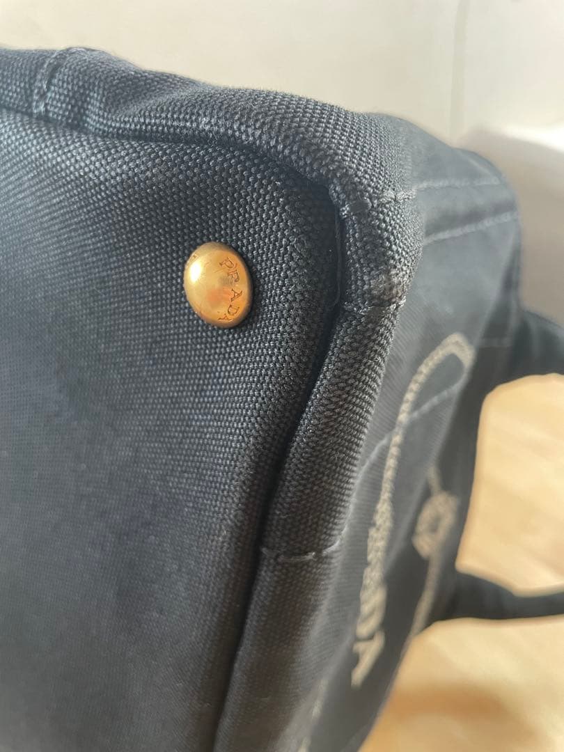 PRADA 黒 ショルダーバッグ カナパ S