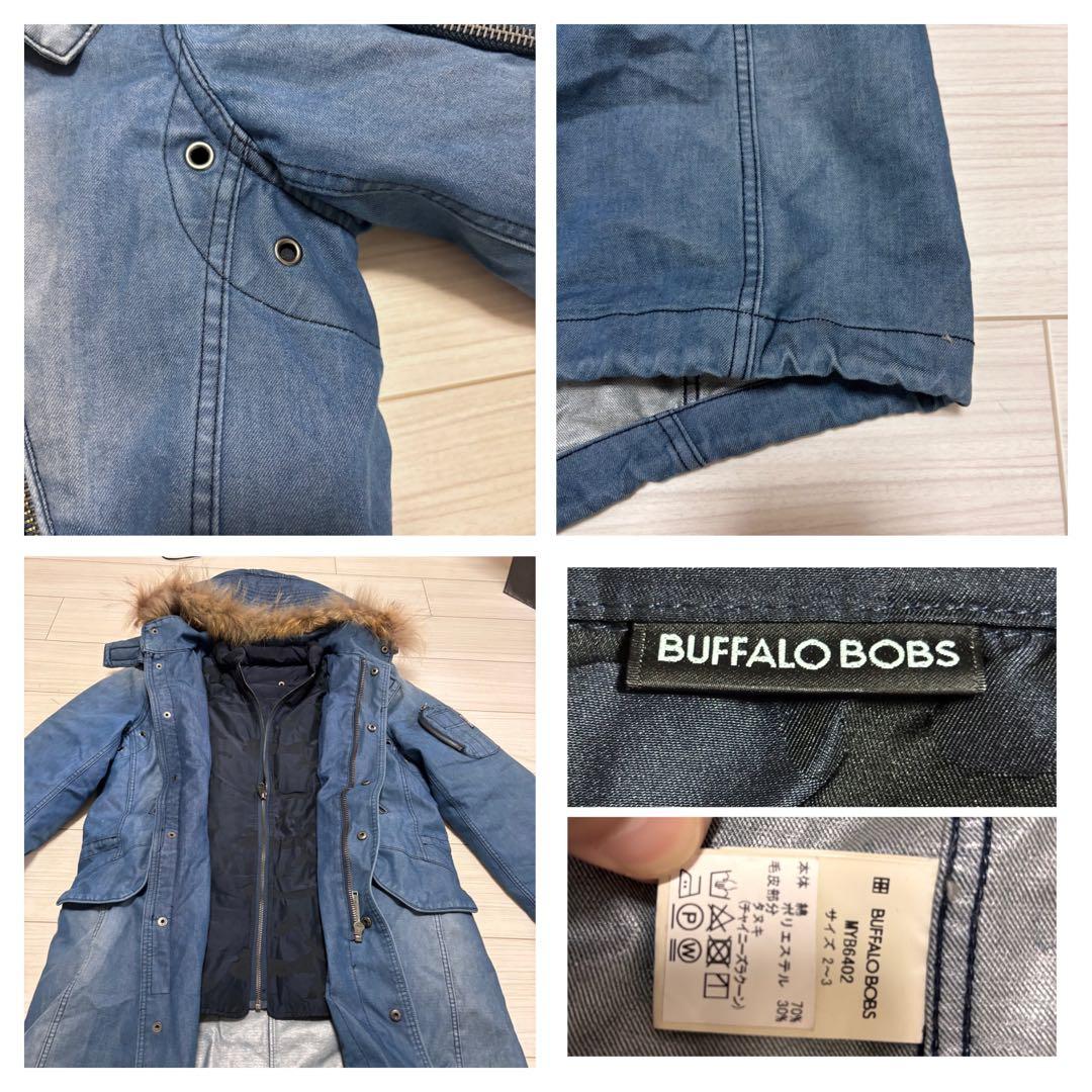 良品■バッファローボブズ■デニム ACE 3WAY M51 ダウン モッズコート