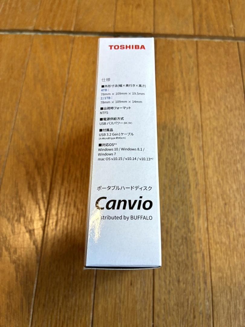 ★新品未開封★TOSHIBA Canvio 4TB ポータブルハードディスク