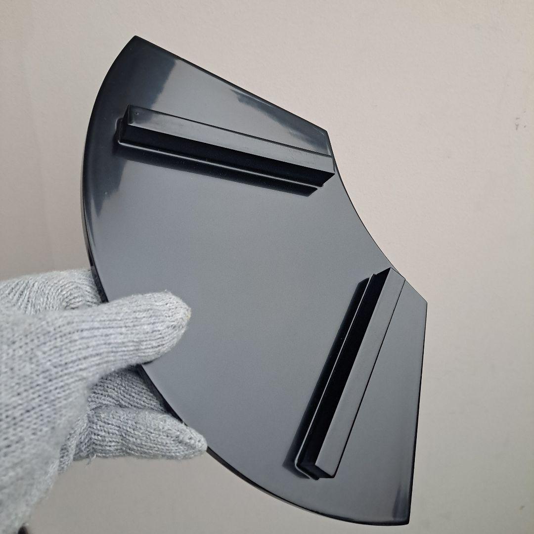 【津軽塗　尺サイズ\"扇形敷膳×5客】天然木製　末広形　天心皿　未使用/長期保管品