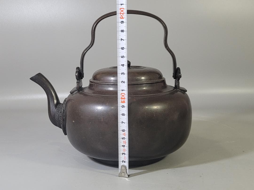 DT712 古銅 水注 瓶 時代物