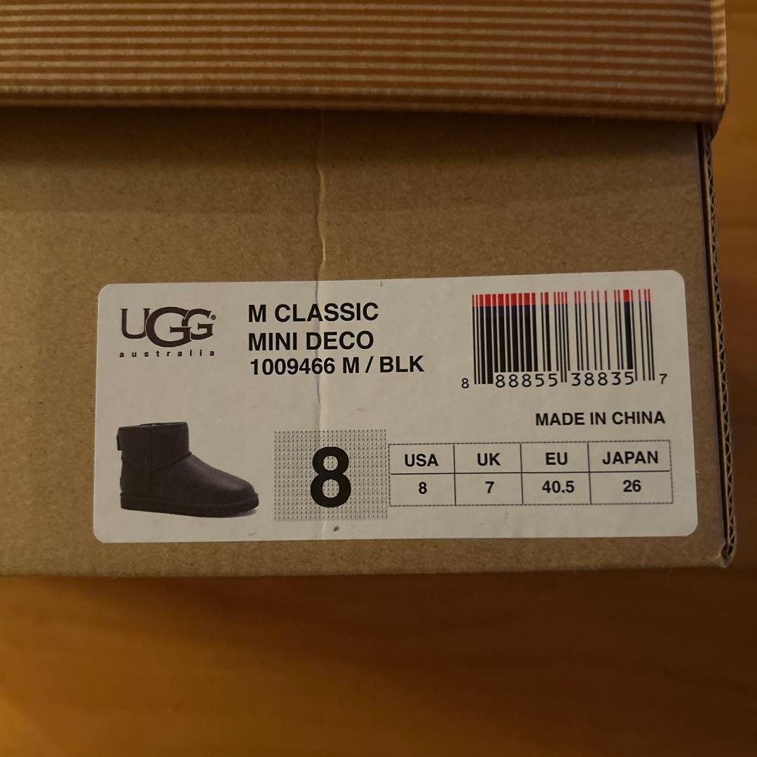 UGG アグブーツ　黒革　26