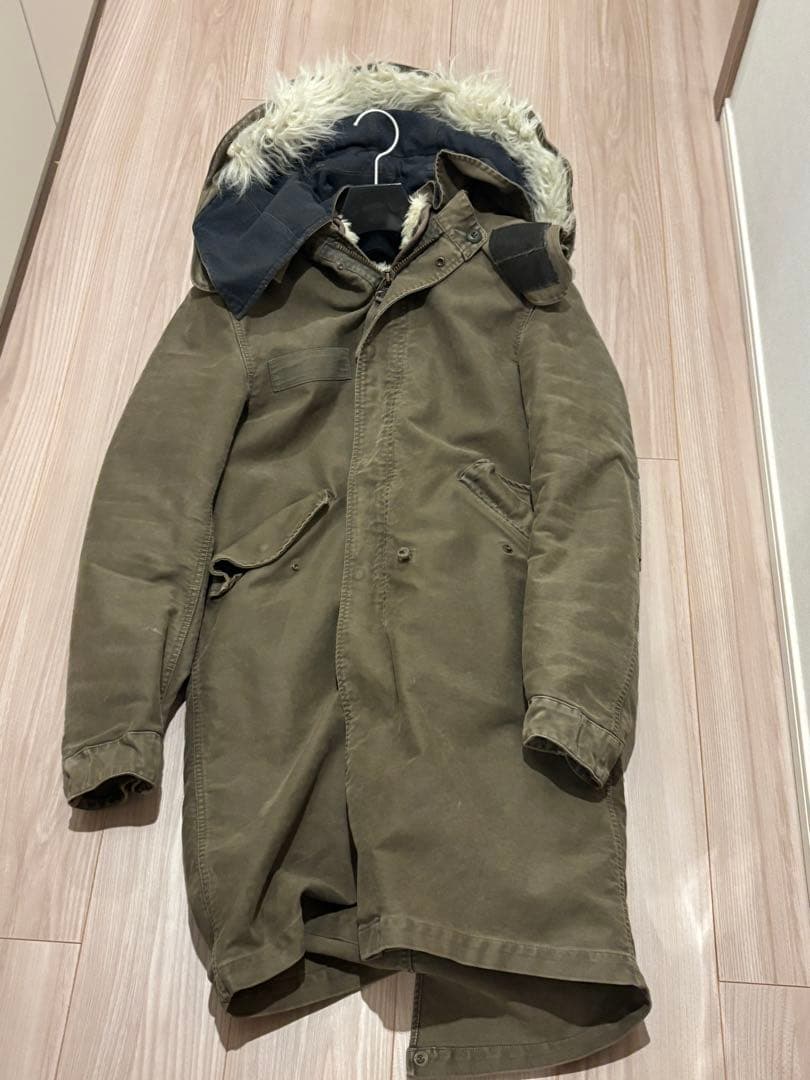 AKM フリース内張り モッズコート