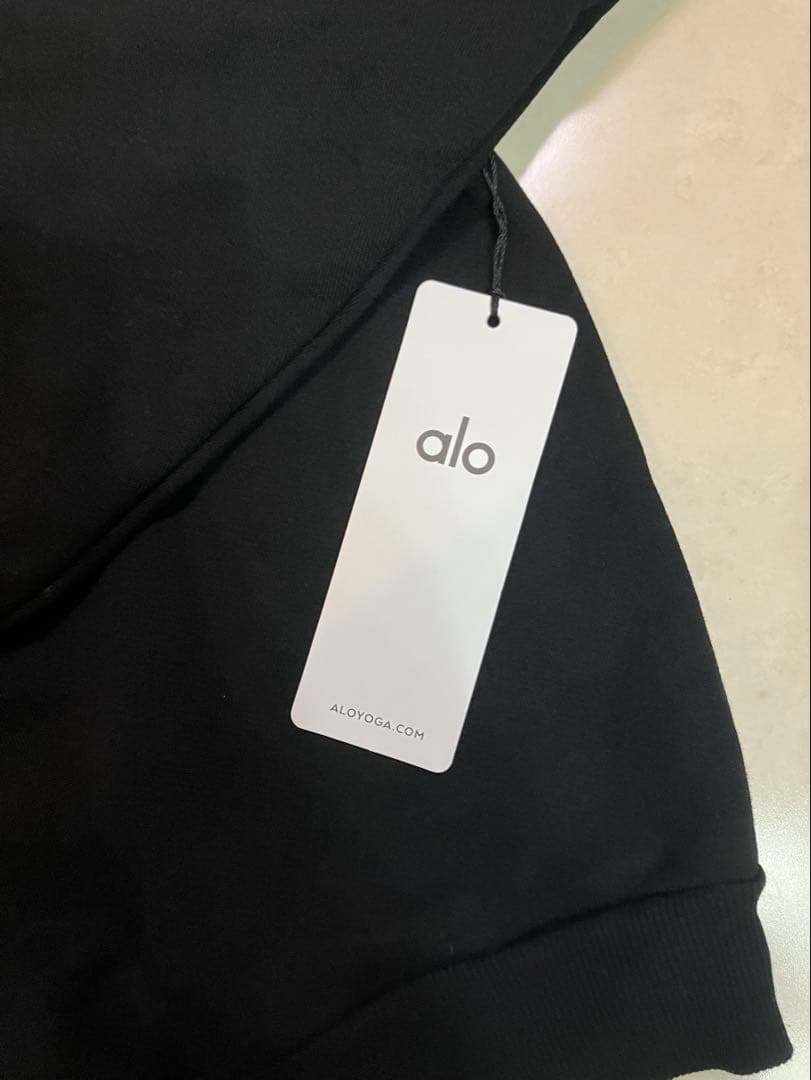 alo 黒 スウェット トレーナー新品タグ付