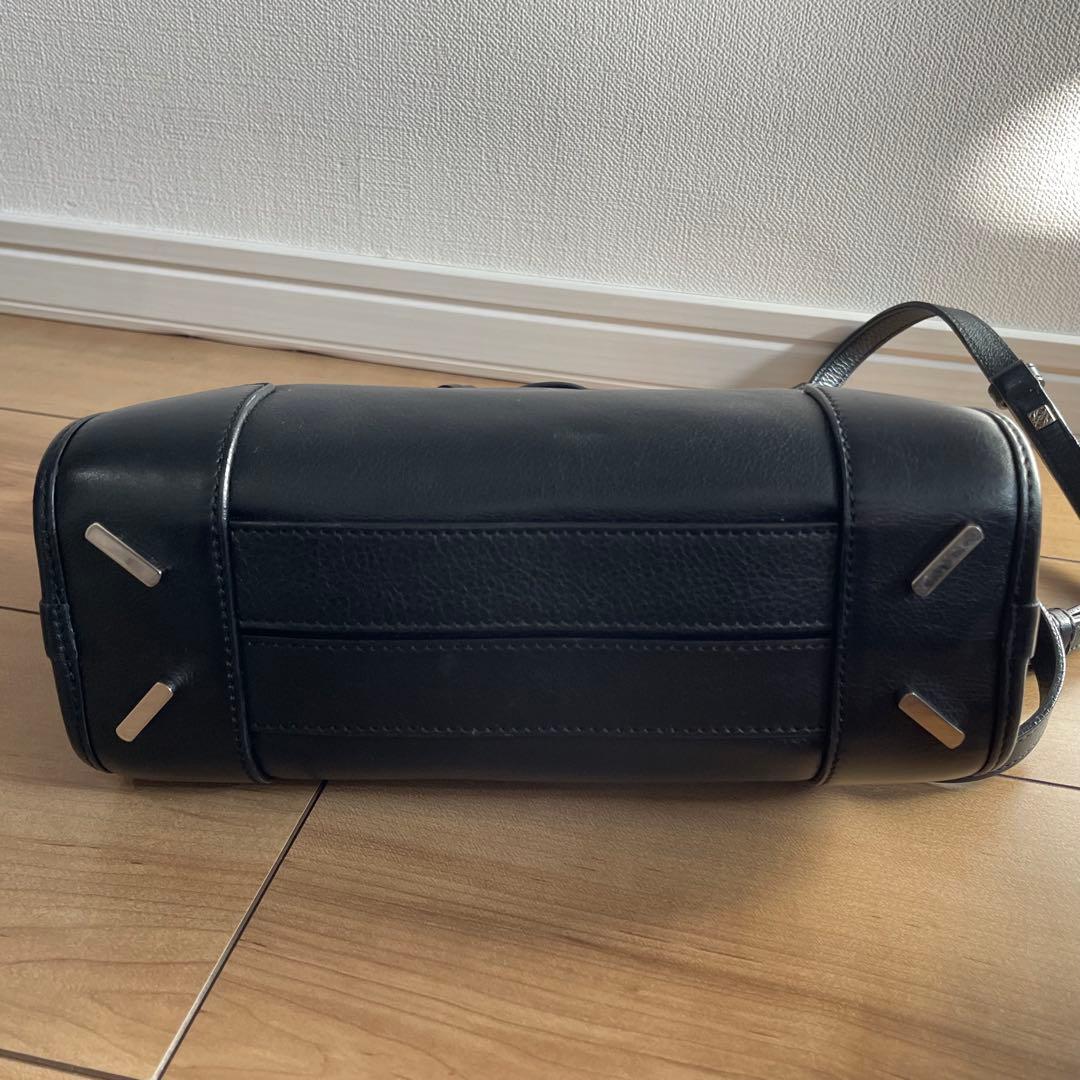 ロエベ　アマソナ23 ハンドバッグ　ミニボストン　ブラック　アナグラム