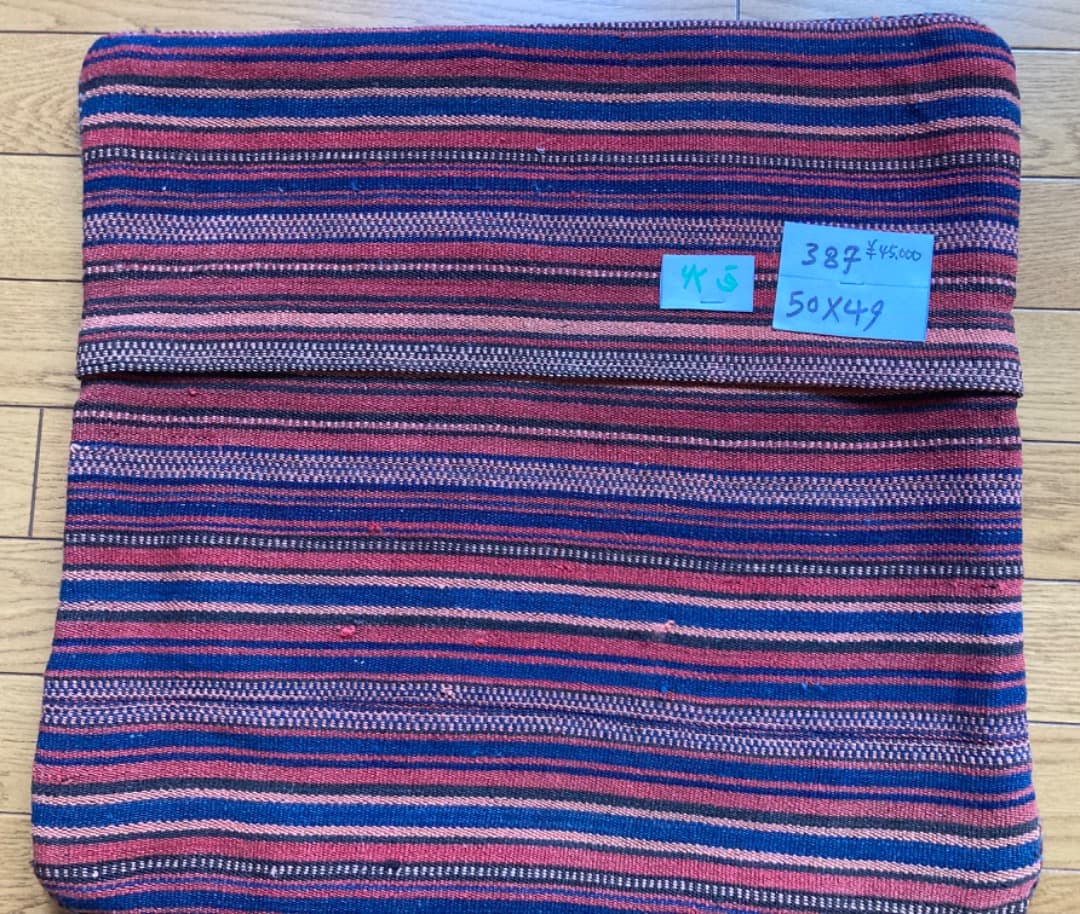 オールドキリムクッションカバー 50cm×49cm No.387