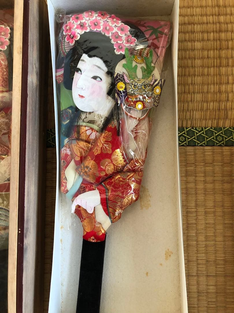 御羽子板　3点セット　Japanese paddle doll.