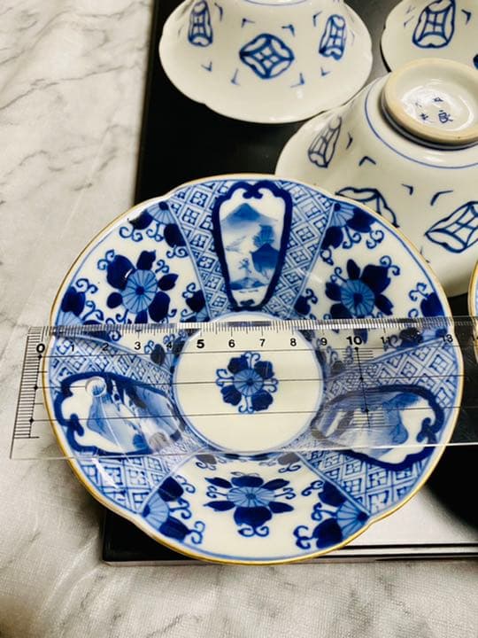 伊万里焼 古伊万里 五良太夫　染付　小鉢　5点セット ① レトロ 希少